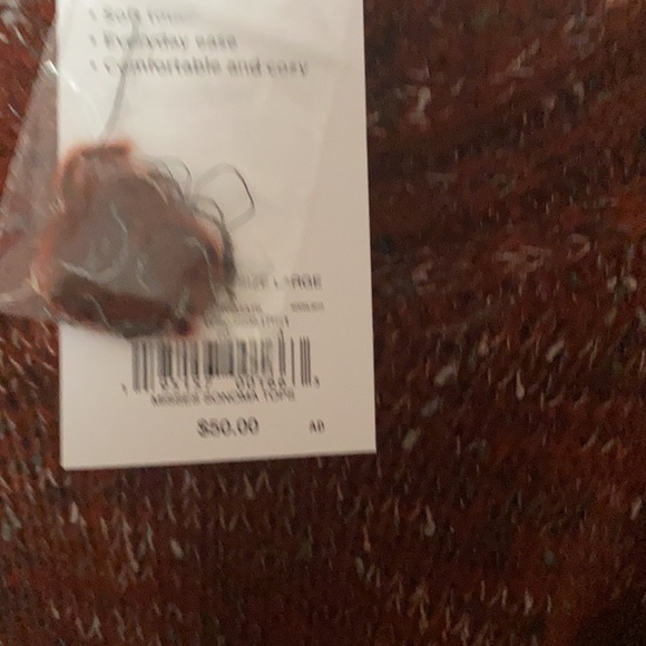 Sonoma Women’s Cardigan Sweater Rust multi NWT Lrg - Picture 6 of 8